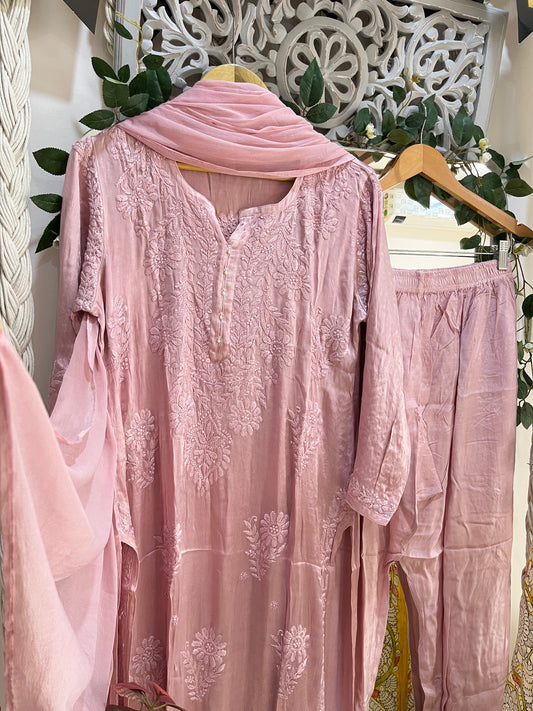 Chinnon suit set (dusky pink)