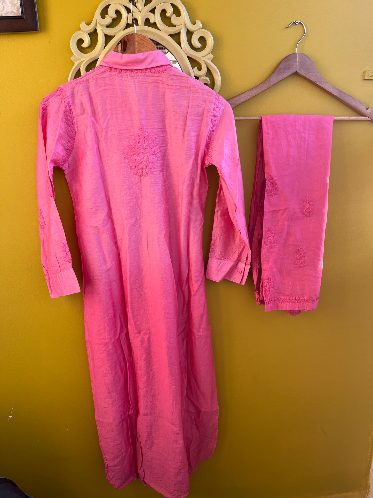 Mehar chanderi coord set