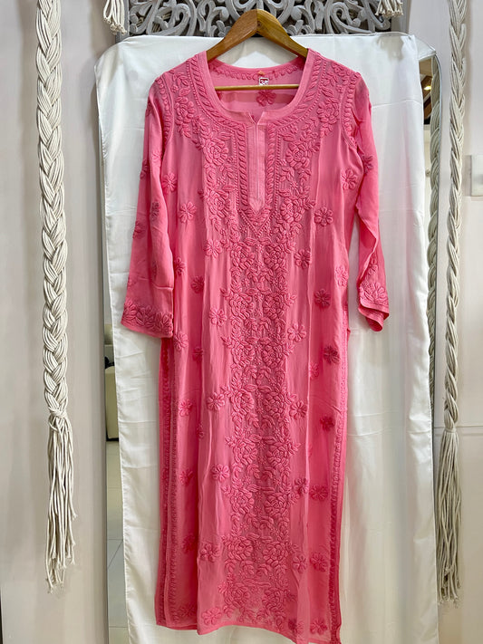 Fiza viscose rose kurta
