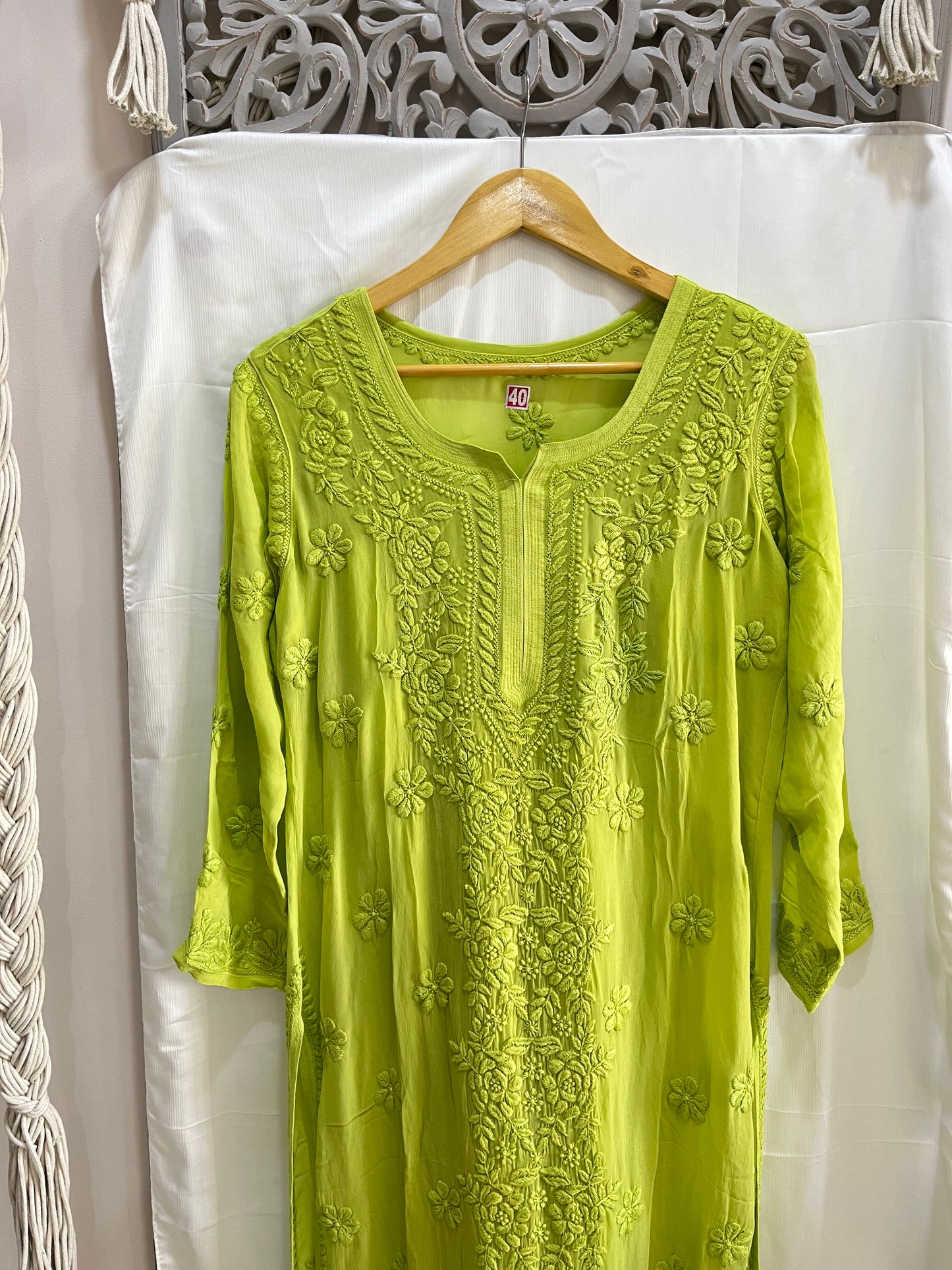 Fiza viscose rose kurta