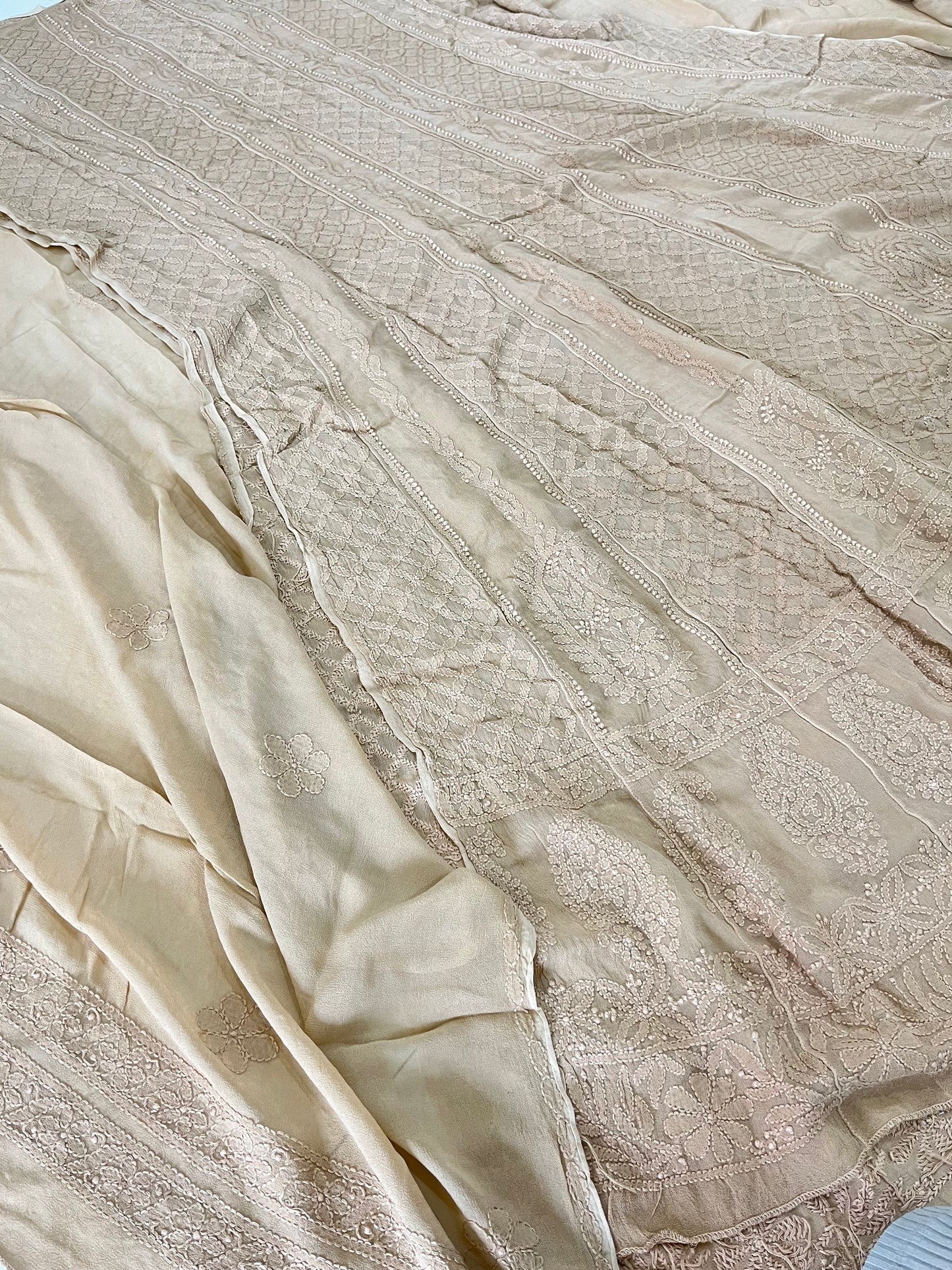 Camel Anarkali set