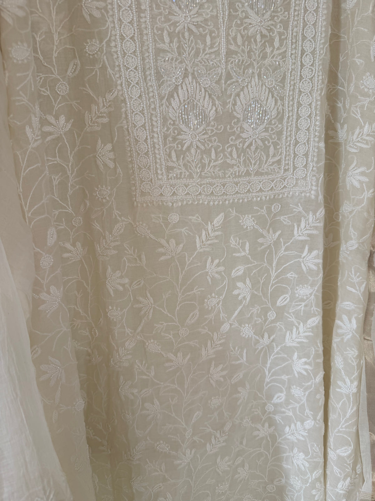 Kohinoor mul chanderi 2 piece suit set(unstitched)