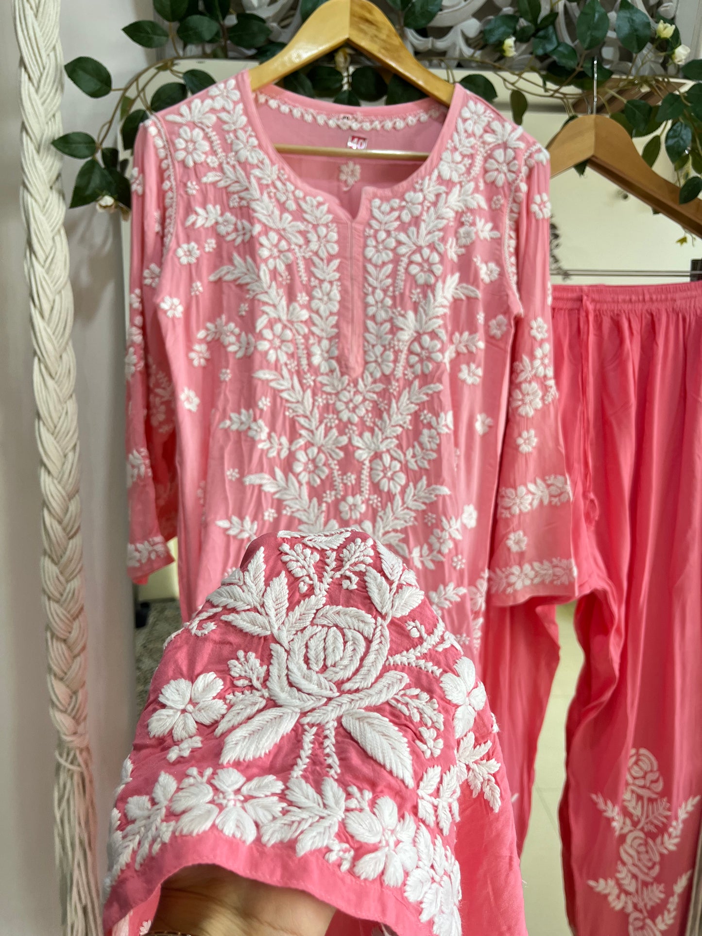 Qainat muslin coord set