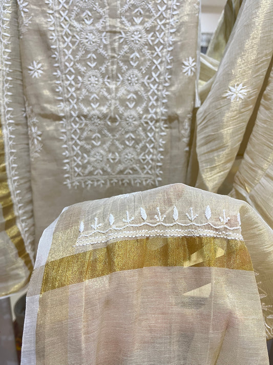 Ziya pure tissue suit set (Unstitched)