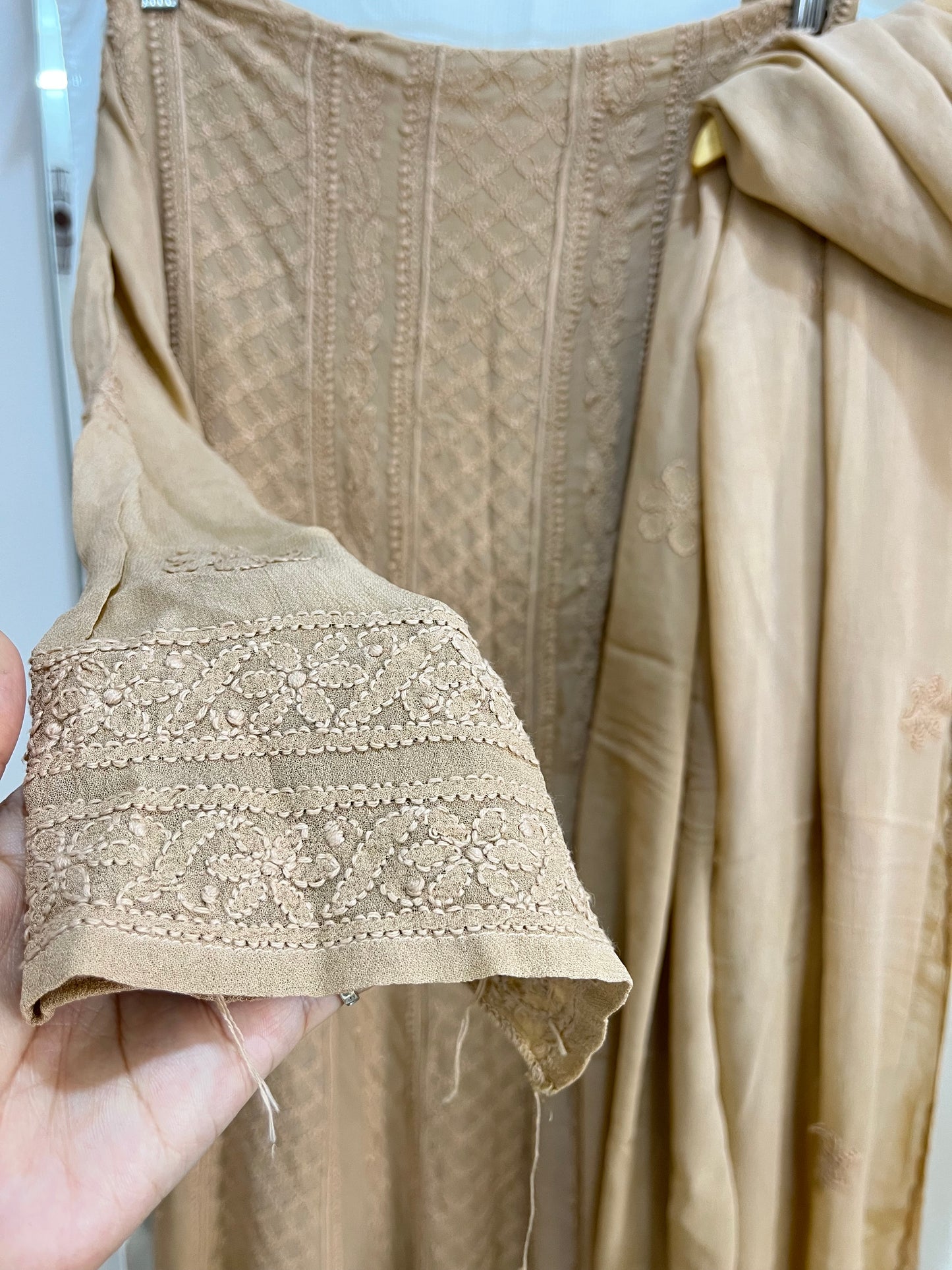 Camel Anarkali set