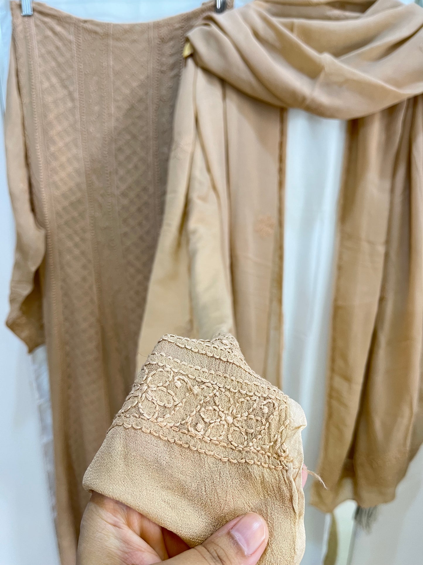 Camel Anarkali set