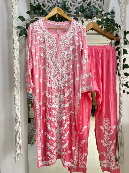 Qainat muslin coord set