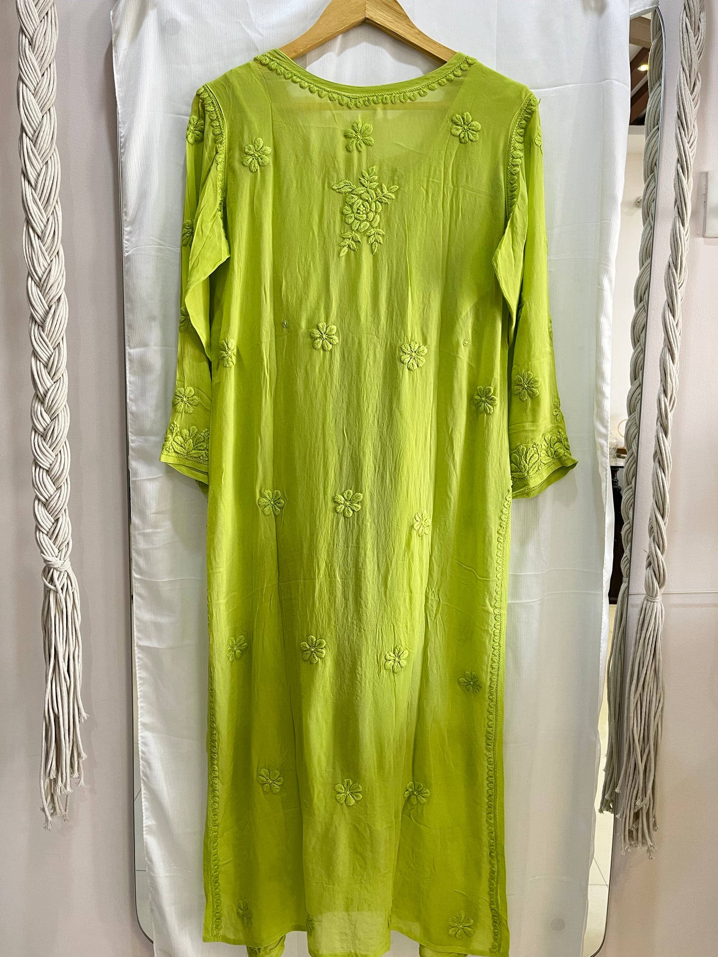 Fiza viscose rose kurta