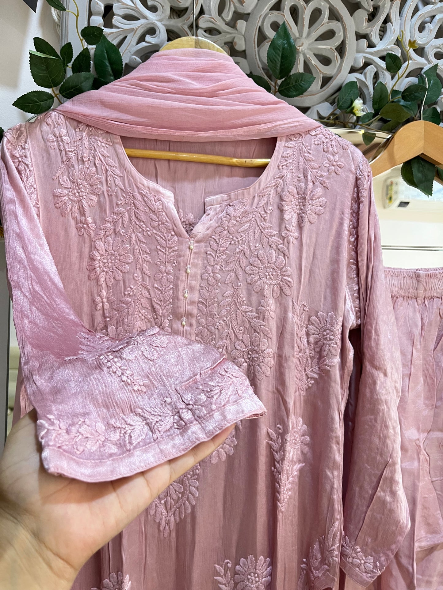 Chinnon suit set (dusky pink)