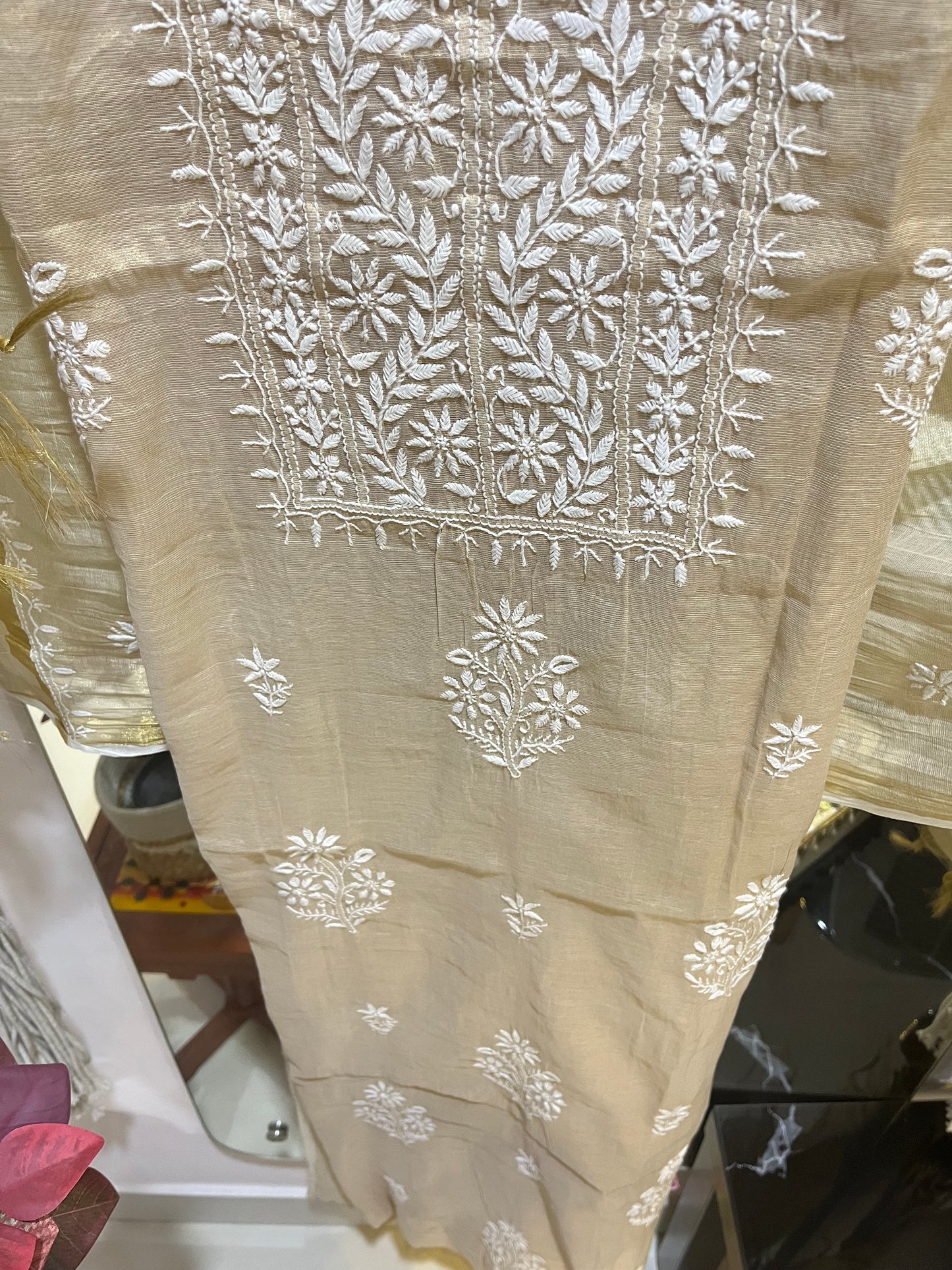 Ziya shimmer cotton suit set
