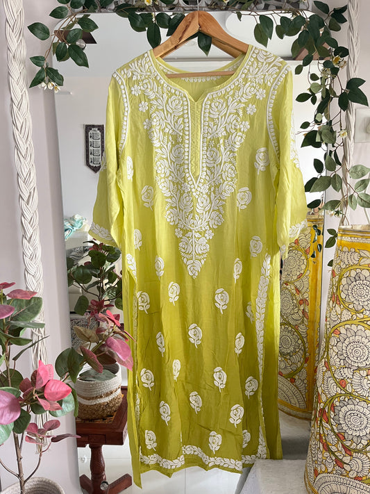 Rose muslin kurta