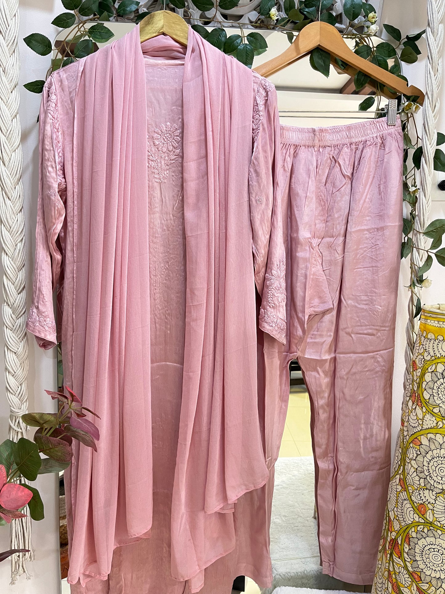 Chinnon suit set (dusky pink)