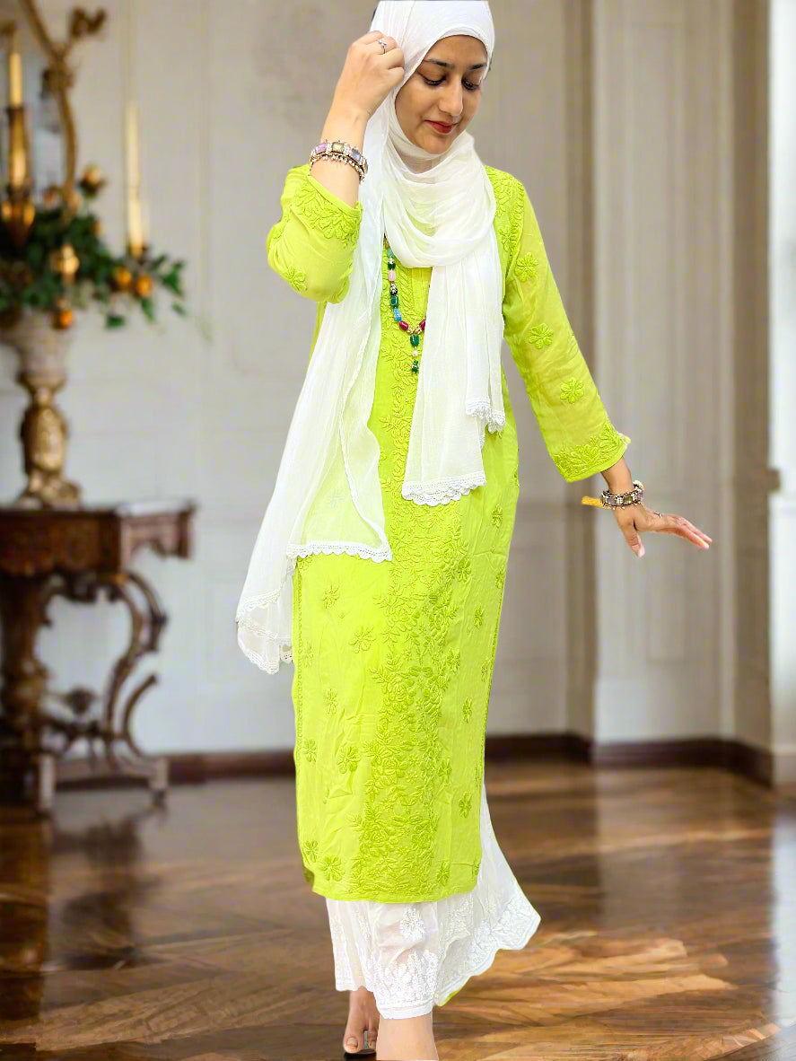 Fiza viscose rose kurta