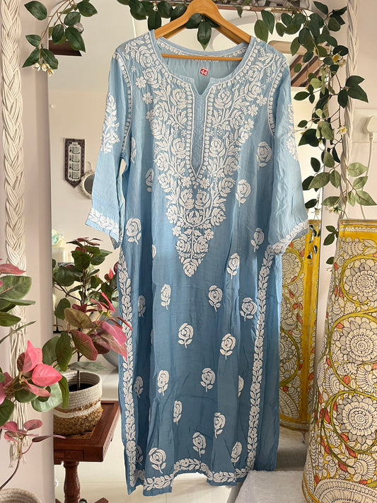 Rose muslin kurta