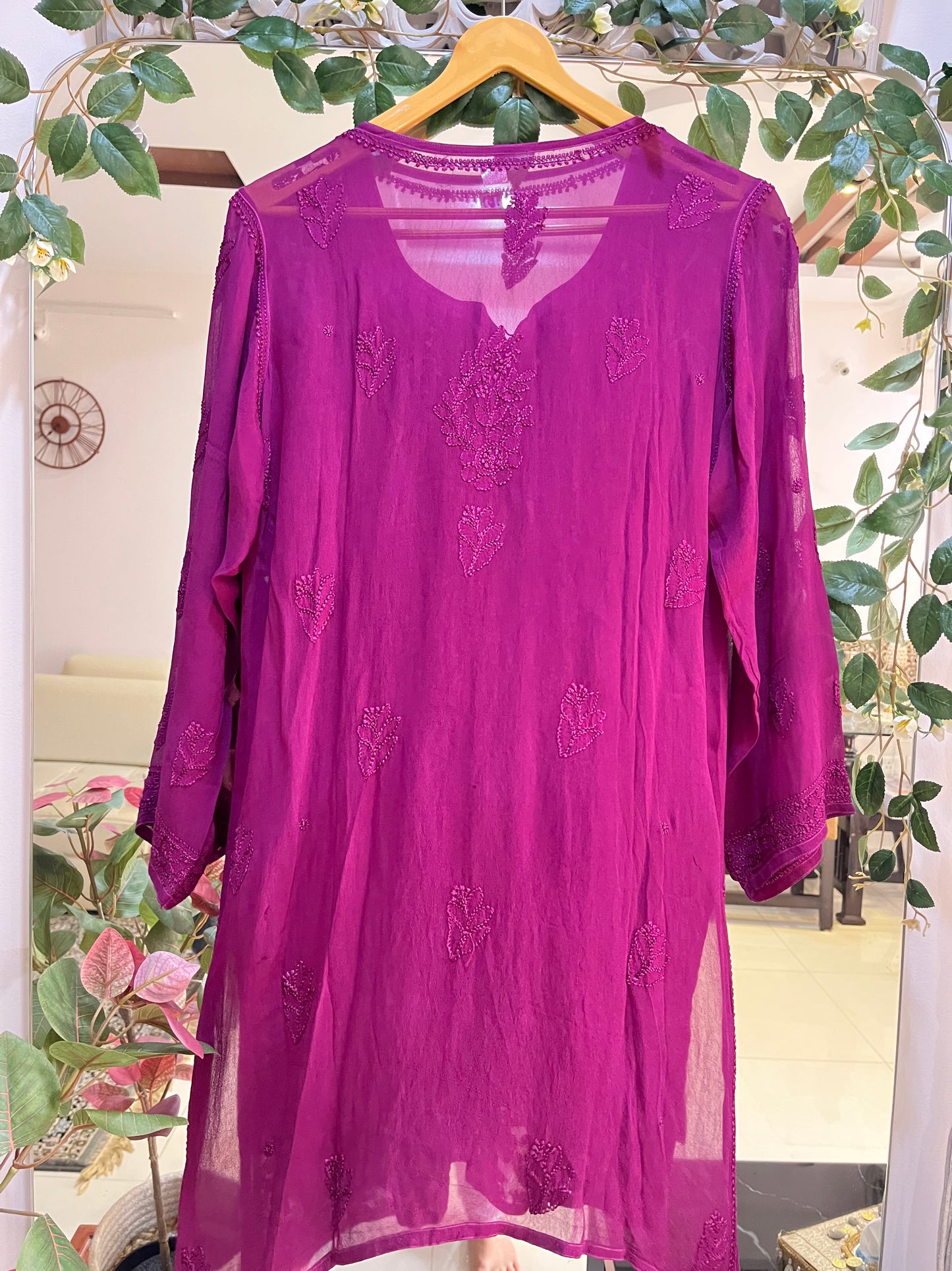 Sama short kurta(wine)