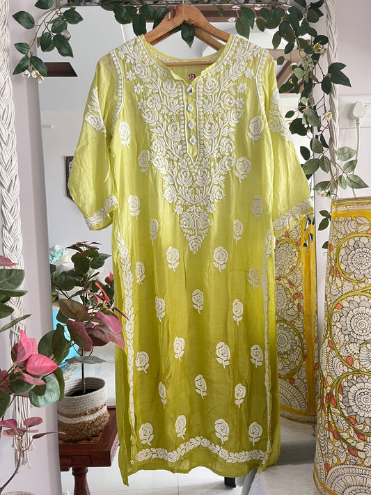 Rose mirror kurta