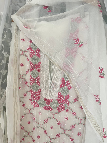 Anaiza mul chanderi suit set