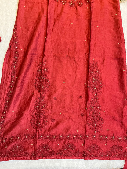 Sama silk suit set