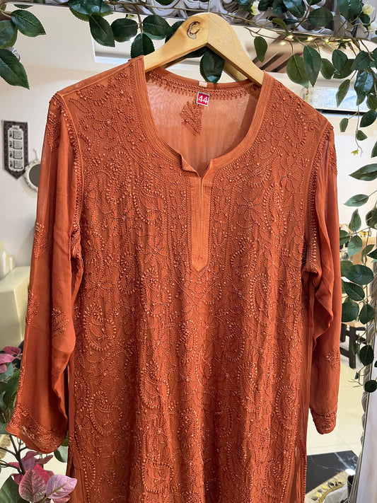 Sama short kurta (coffee)