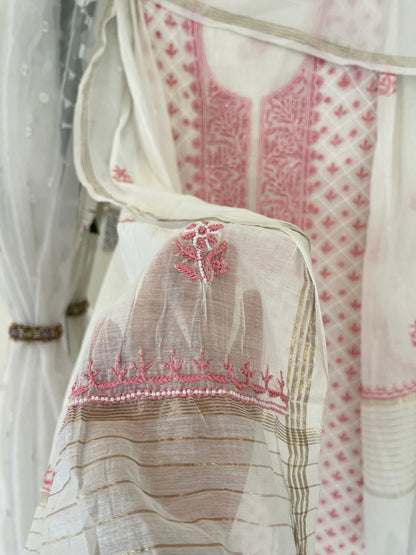 Anaiza mul chanderi suit set