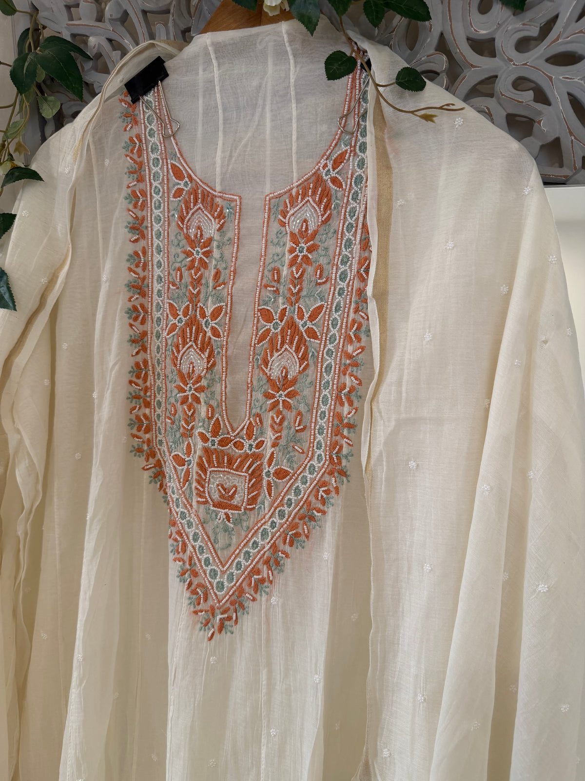 Anah pure mul chanderi anarkali