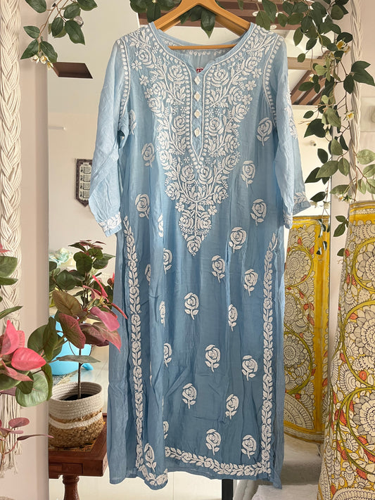 Rose mirror kurta