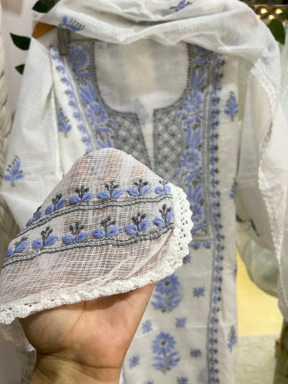 Kota doria panel suit set