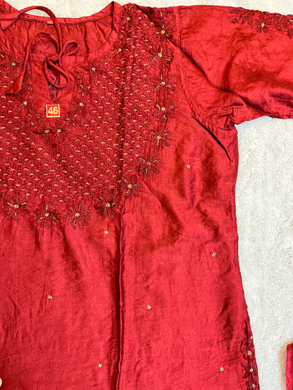 Sama silk suit set