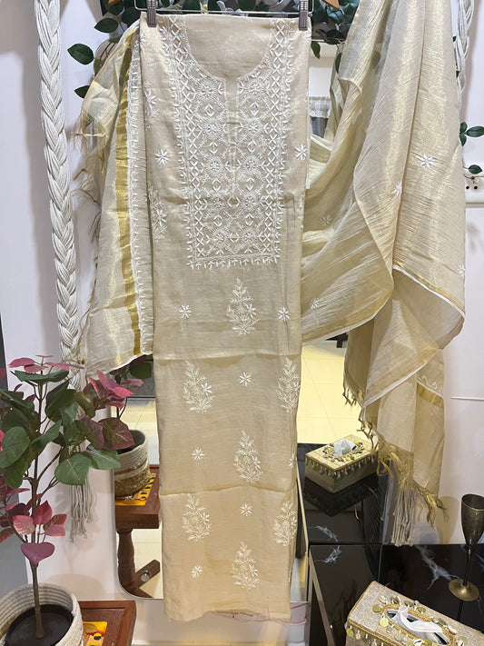 Ziya shimmer cotton suit set