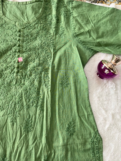 Slub cotton kurta