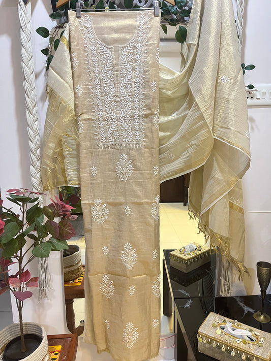 Ziya shimmer cotton suit set