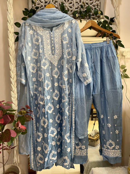 Heer muslin suit set