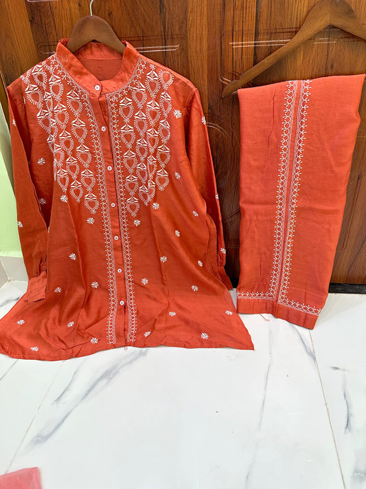 Soha chanderi coord set