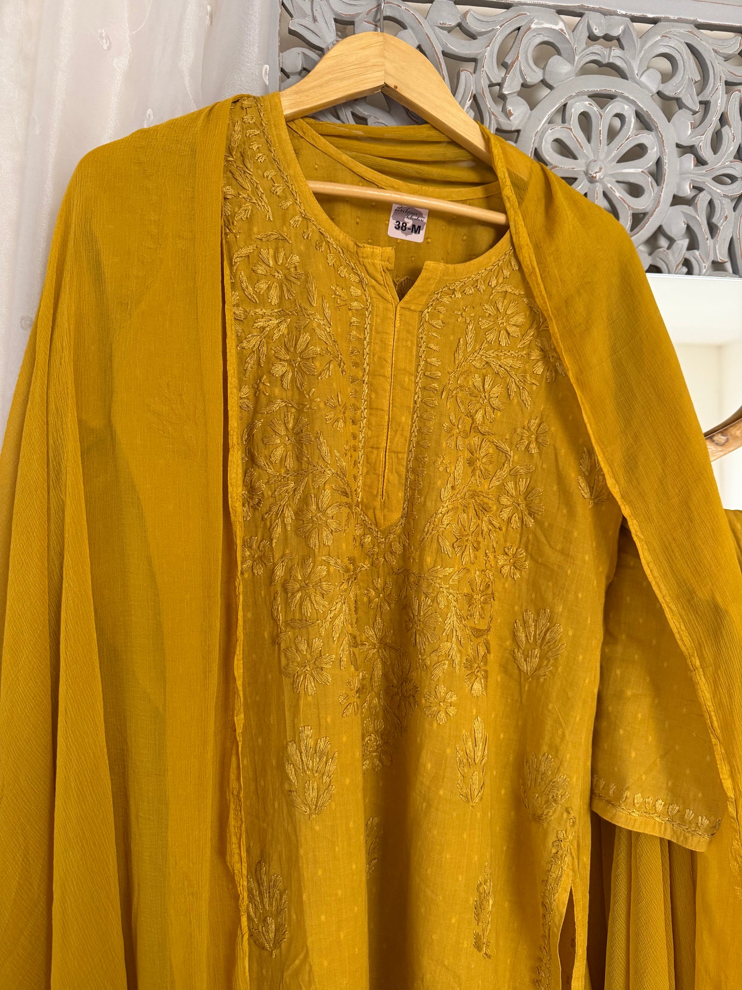 Zoha suit set mustard yellow