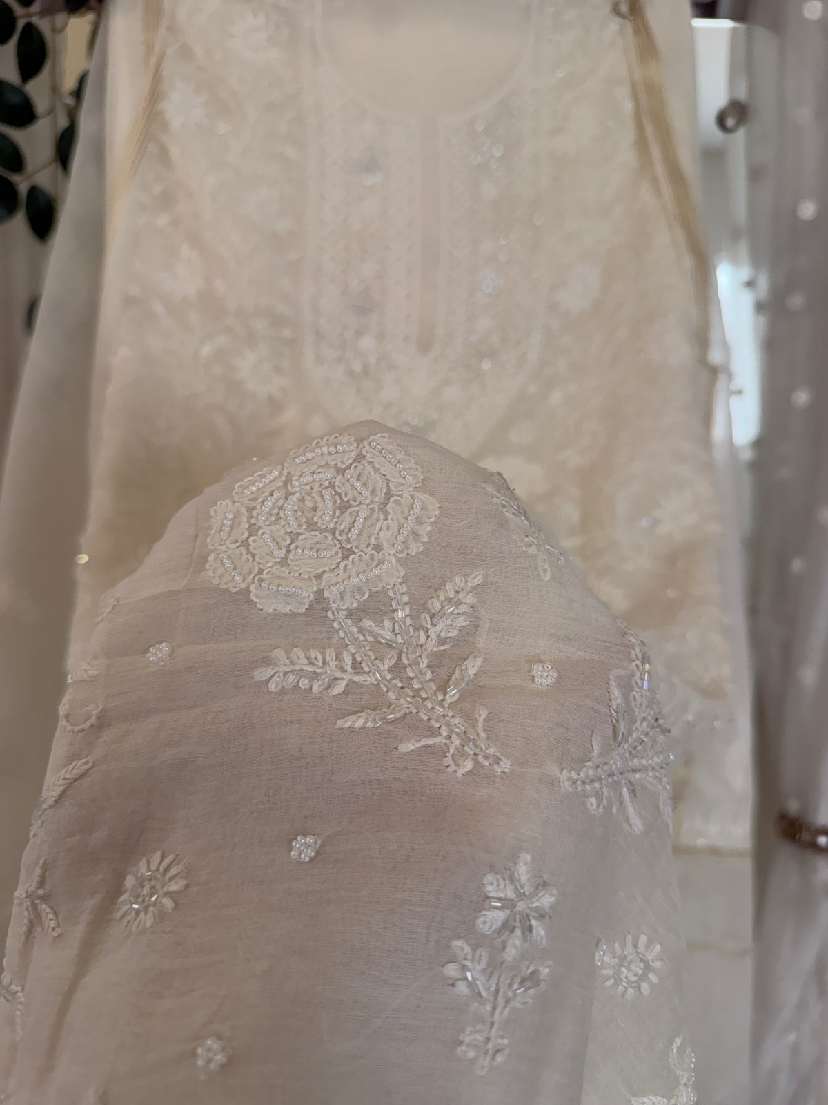 Kohinoor mul chanderi 2 piece suit set(unstitched)