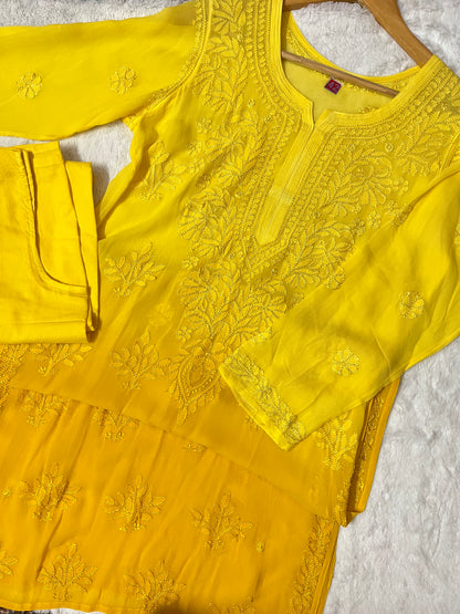 Sama viscose kurta (yellow)