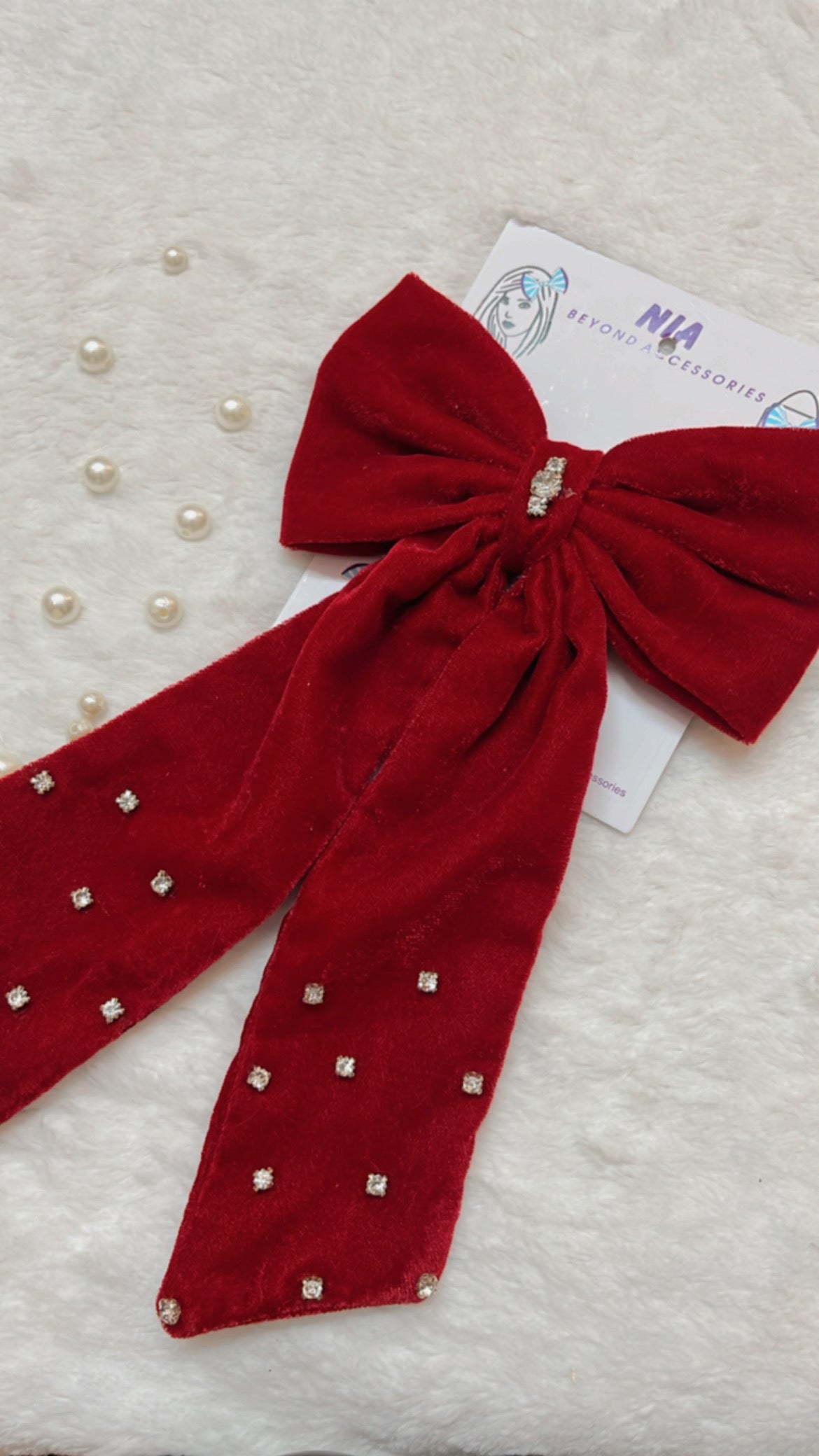 Luxe velvet barrette