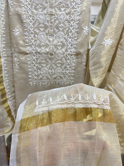 Ziya shimmer cotton suit set