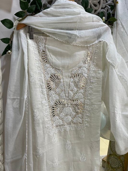 Kota doria kamdani suit set