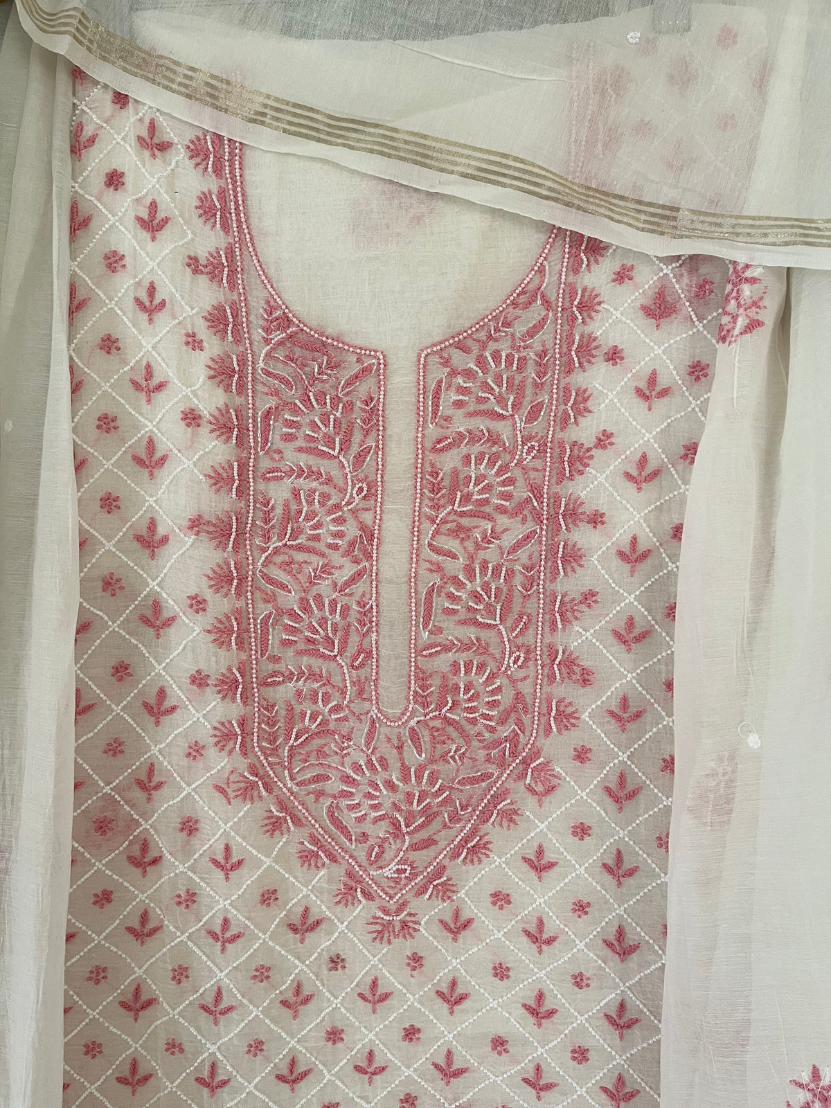 Anaiza mul chanderi suit set