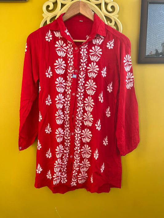 Sheen chikankari Shirt