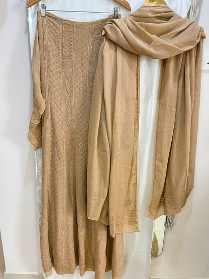 Camel Anarkali set