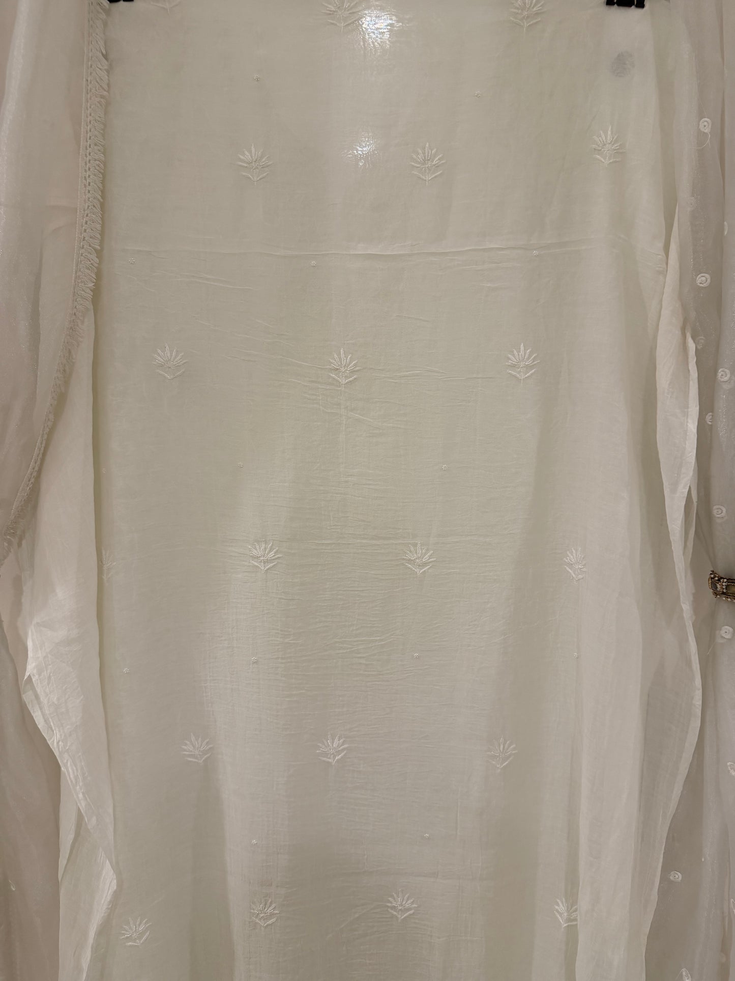 Kohinoor mul chanderi 3 piece suit set(unstitched)