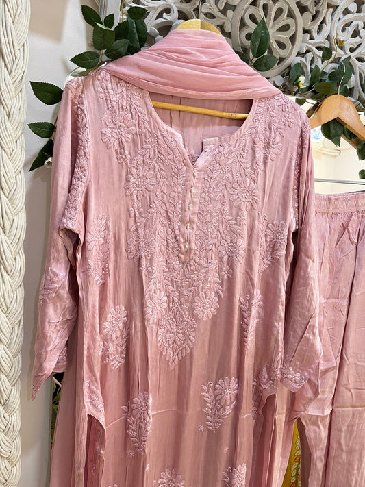 Chinnon suit set (dusky pink)