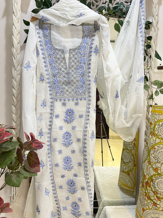 Kota doria panel suit set