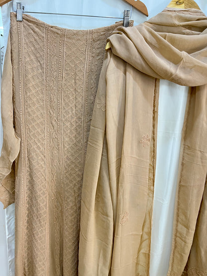 Camel Anarkali set
