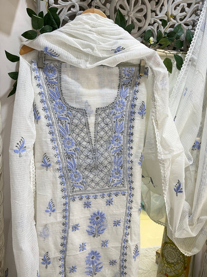 Kota doria panel suit set