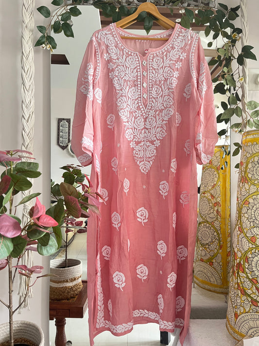 Rose mirror kurta