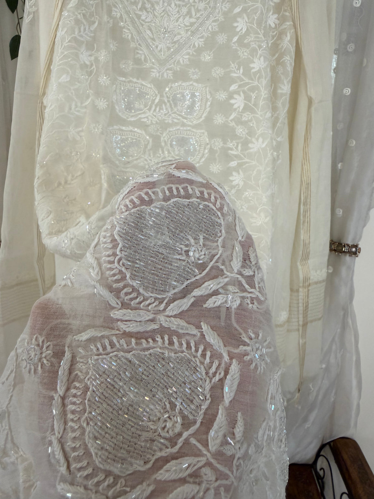 Kohinoor mul chanderi 2 piece suit set(unstitched)
