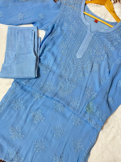 Sama viscose kurta (blue)